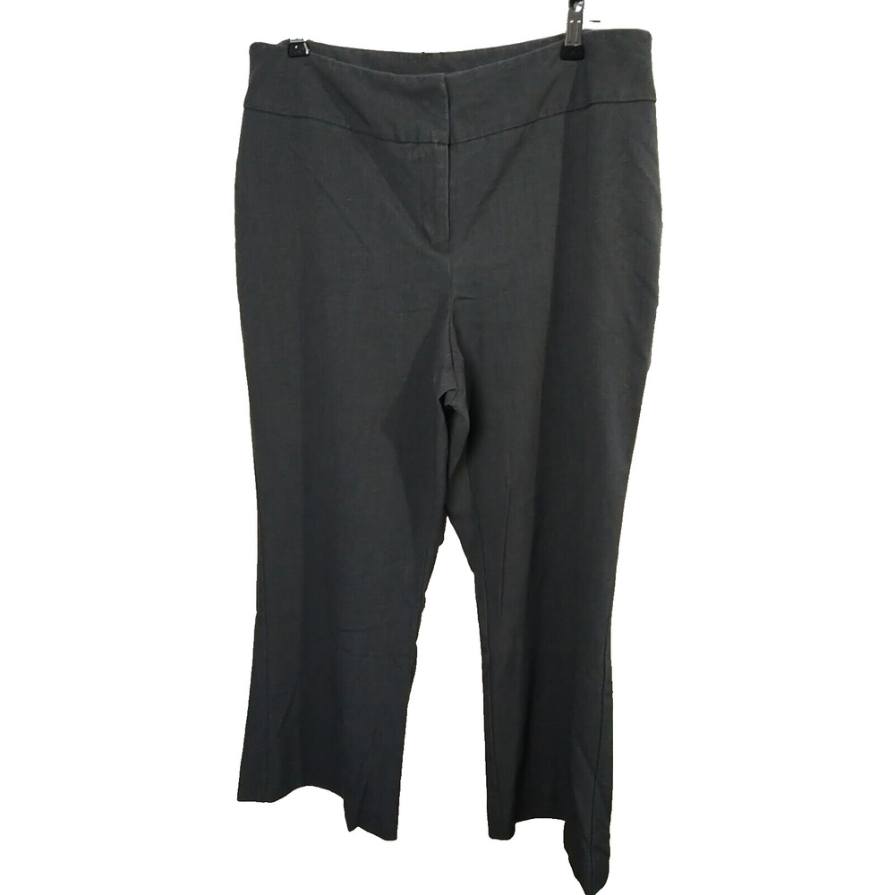 $ Covington Woman 14S Grey Trouser Pants Casual Office Business Boot Cut